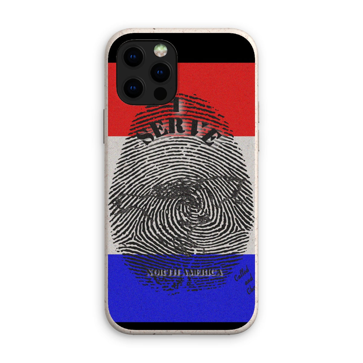 I Serve North America Fingerprint Eco Phone Case