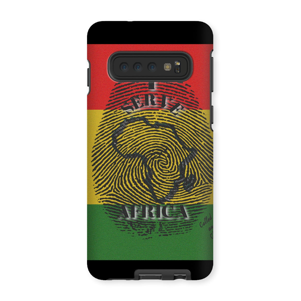 I Serve Africa Fingerprint Tough Phone Case