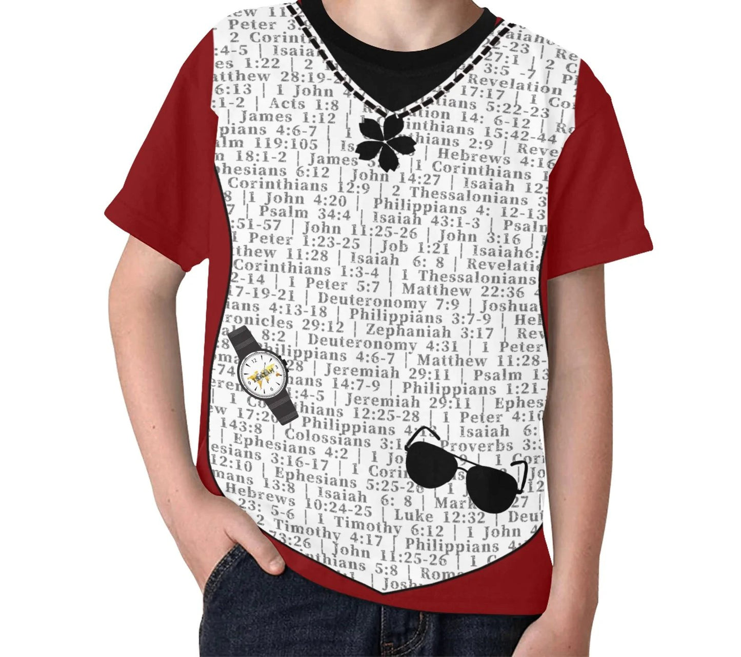 Youth Girl Isaiah 6:8 Covered T-Shirt
