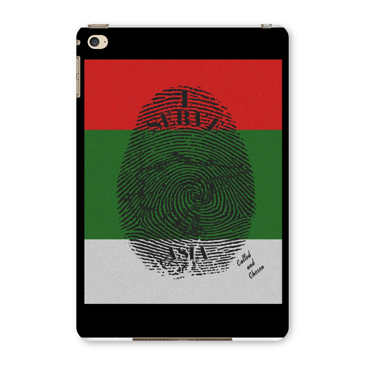 I Serve Asia Fingerprint iPad Case