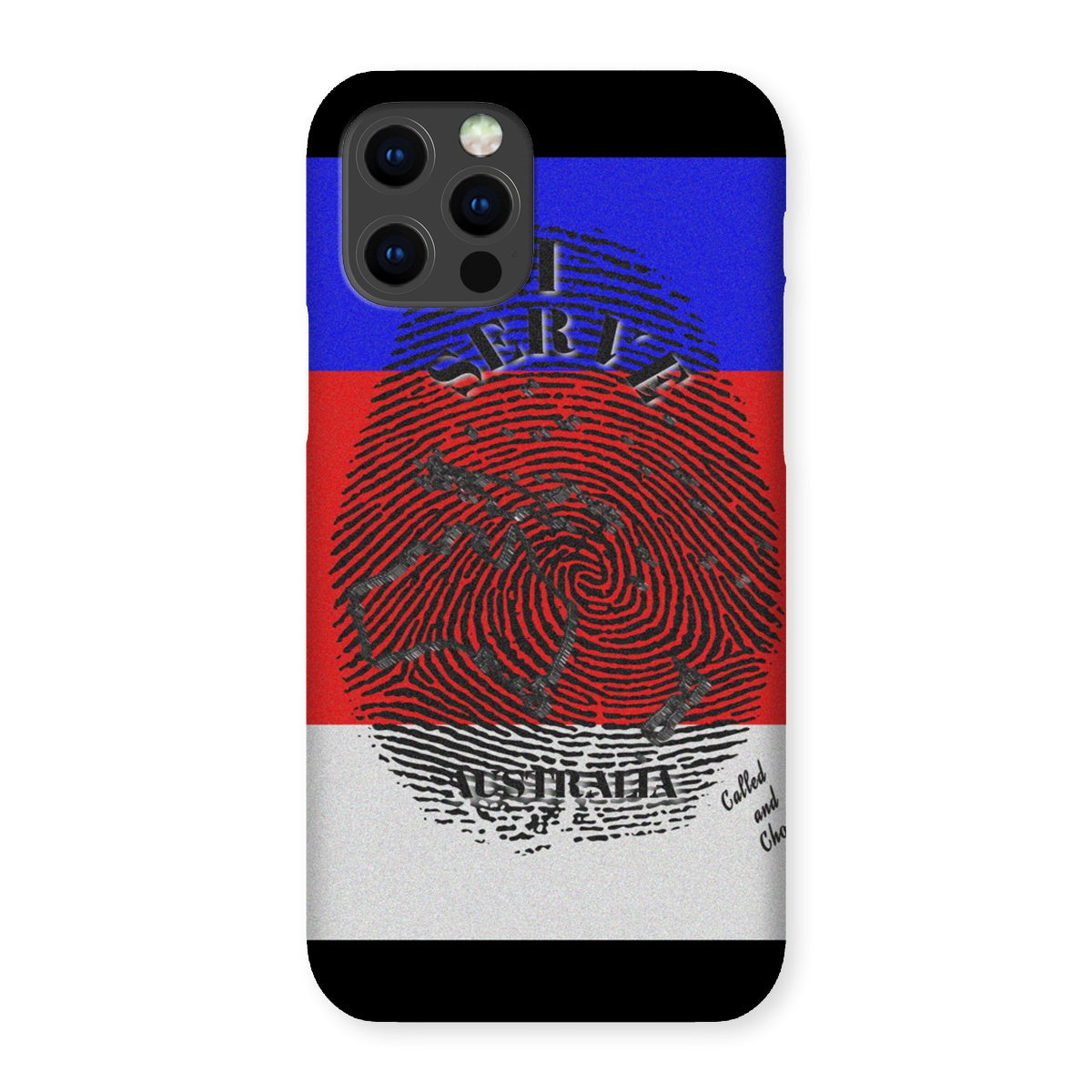 I Serve Australia Fingerprint Snap Phone Case