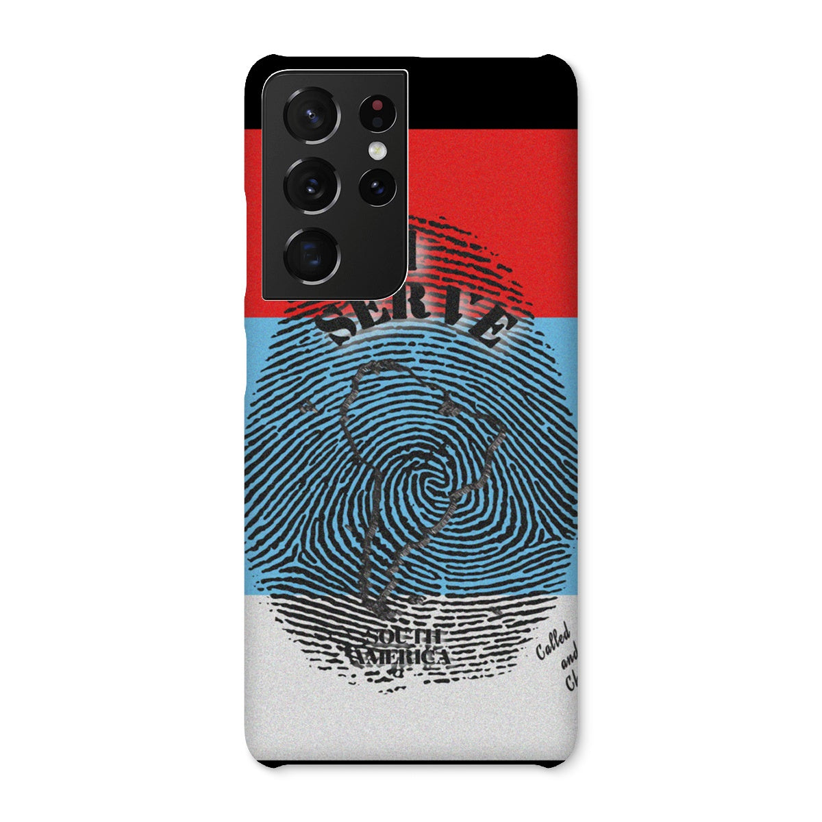 I Serve South America Fingerprint Snap Phone Case