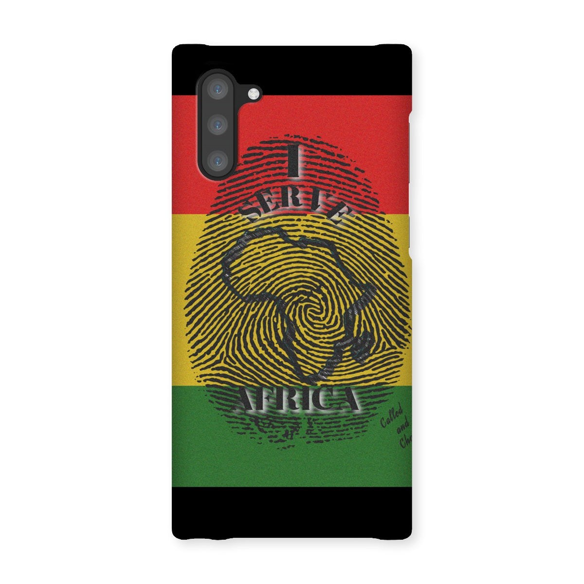 I Serve Africa Fingerprint Snap Phone Case