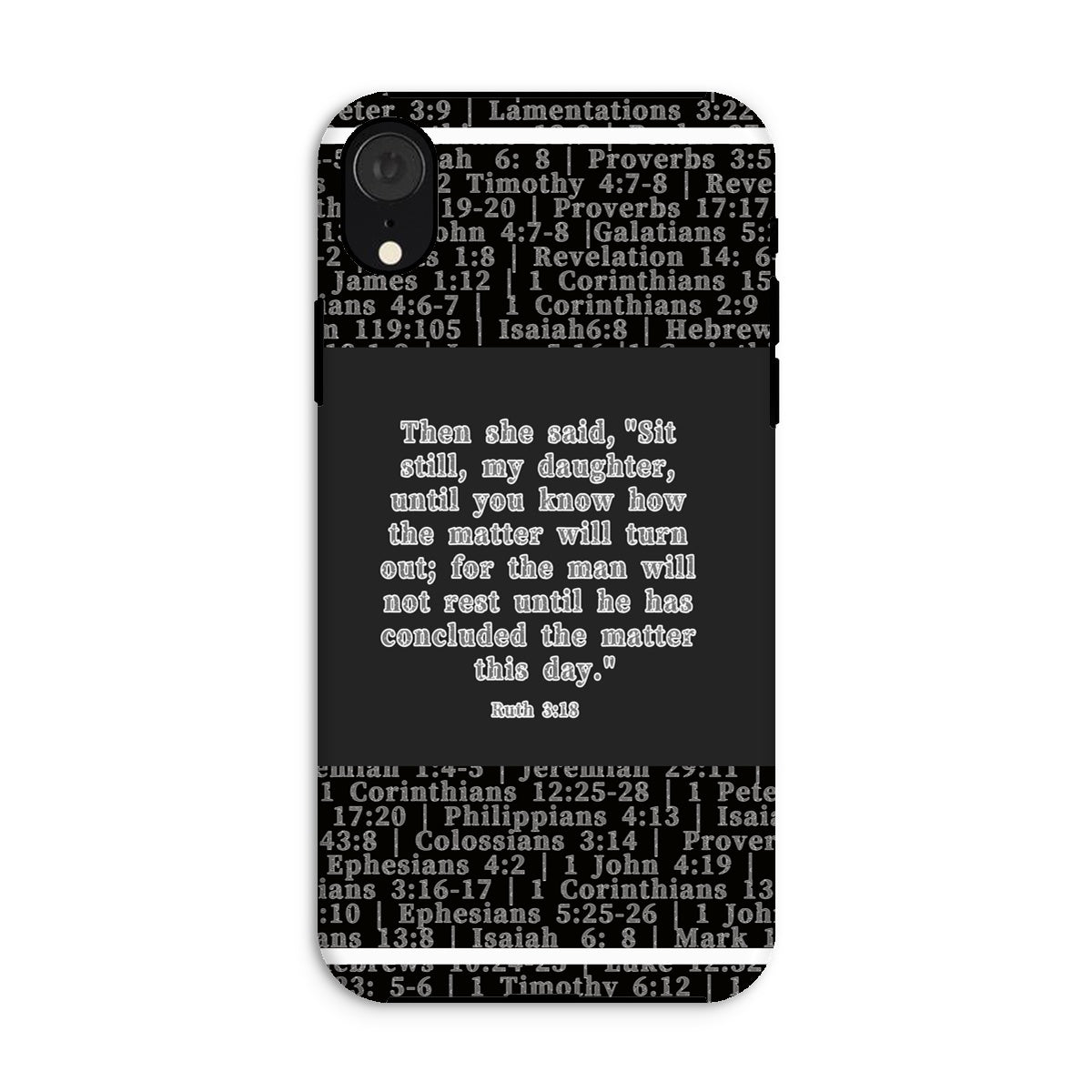 Ruth 3:18 Verse Tough Phone Case