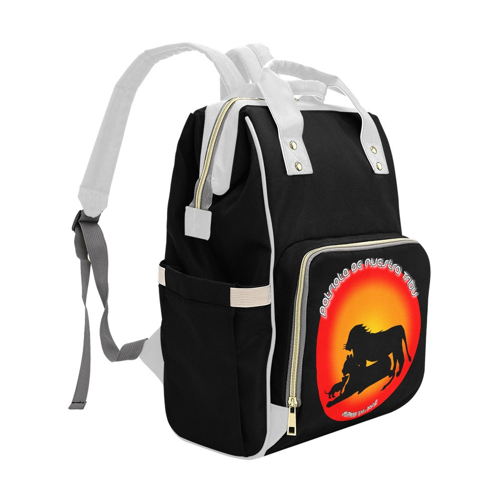 English and Spanish Our Family Tribe Diaper Backpack
