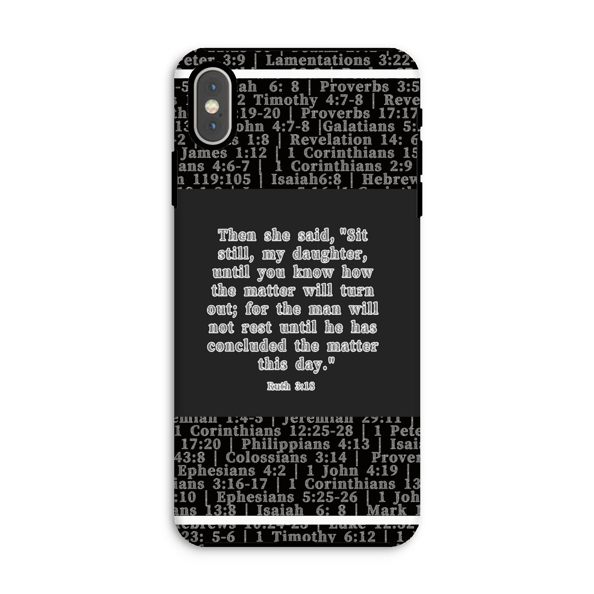 Ruth 3:18 Verse Tough Phone Case