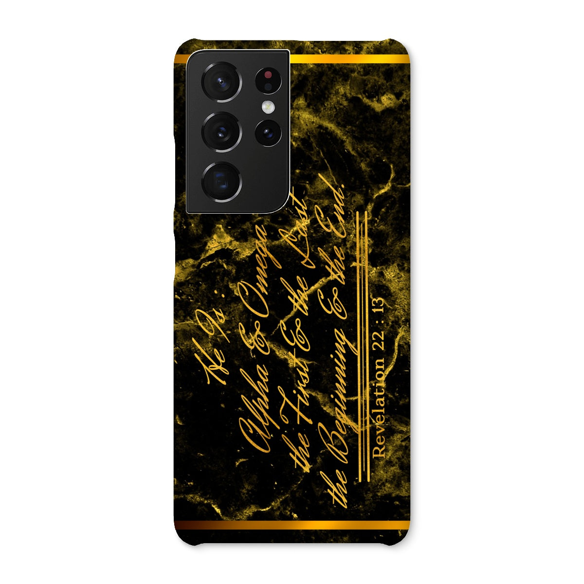 Alpha & Omega || Revelation 22:13 Snap Phone Case