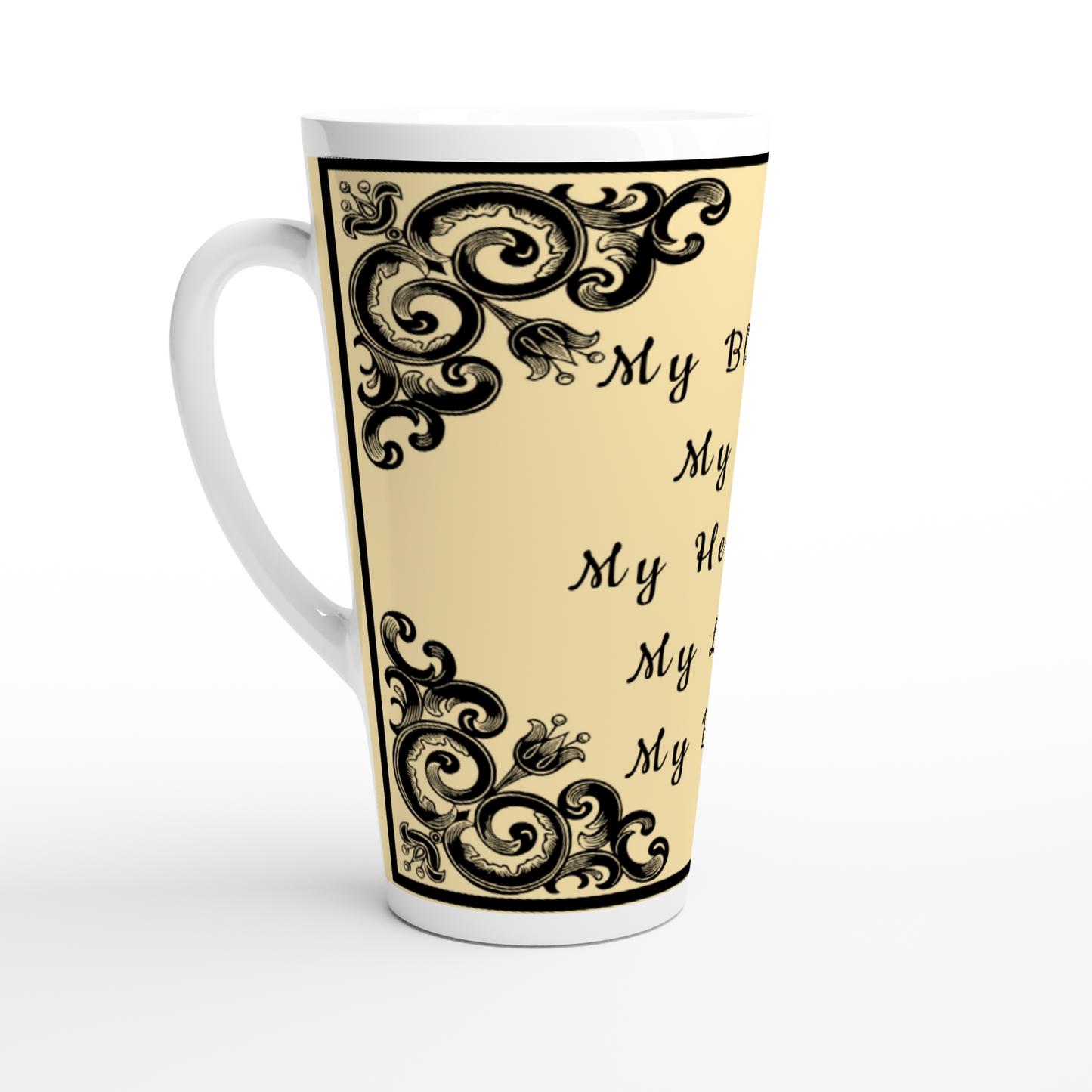 His My Blessing Cream Latte Mug, 17 oz