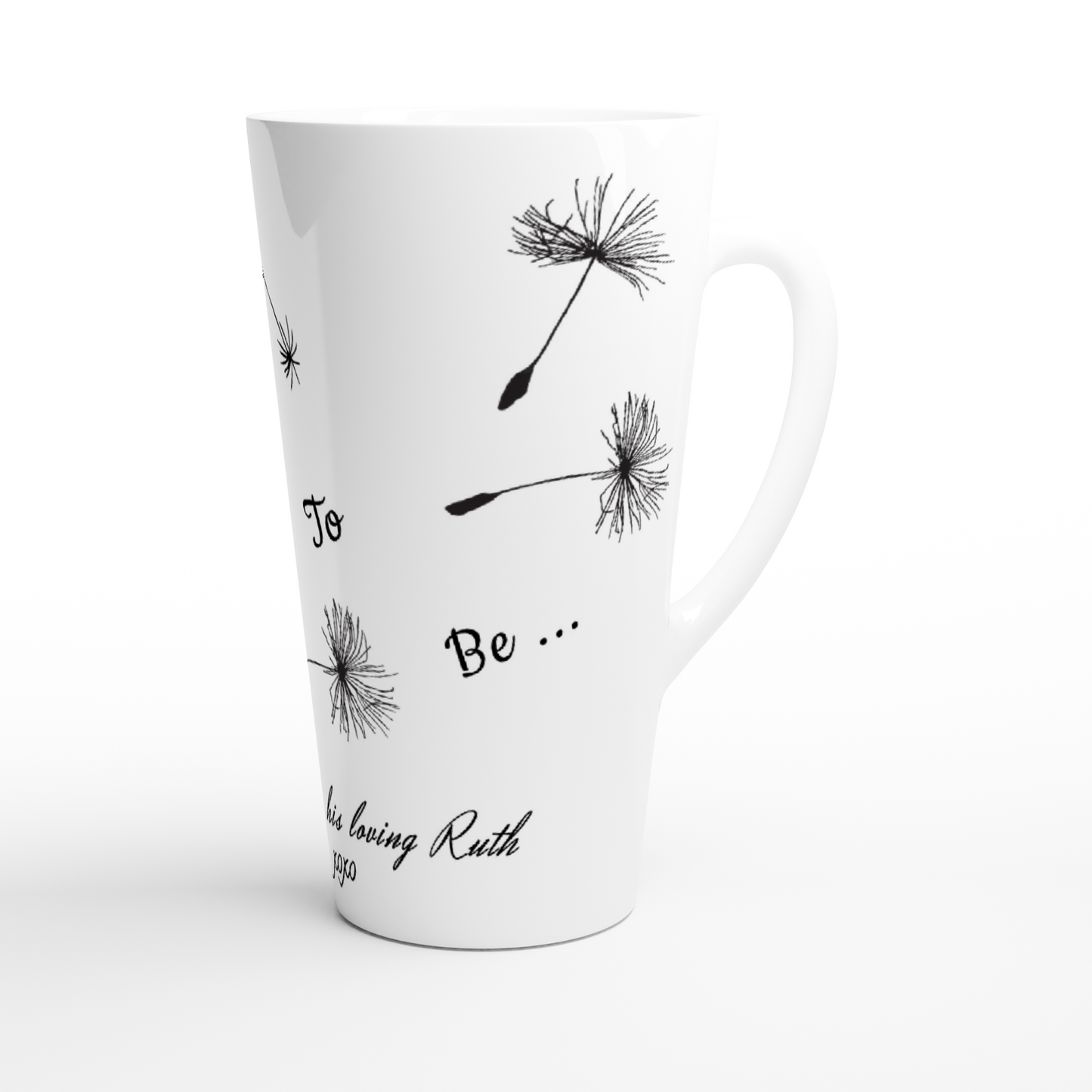 His Mr. Soon To Be White Latte Mug, 17 oz