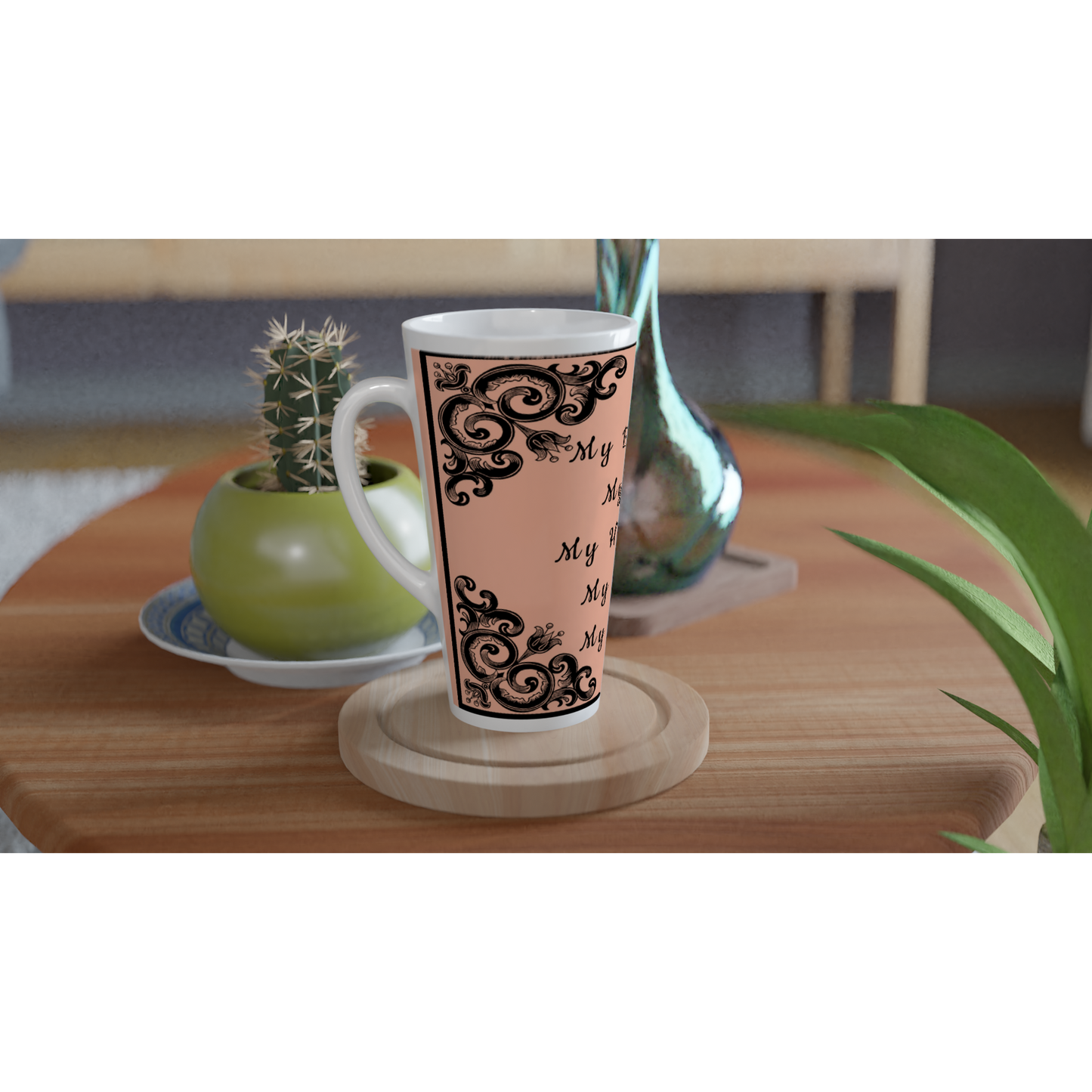 His My Blessing Peach Latte Mug, 17oz