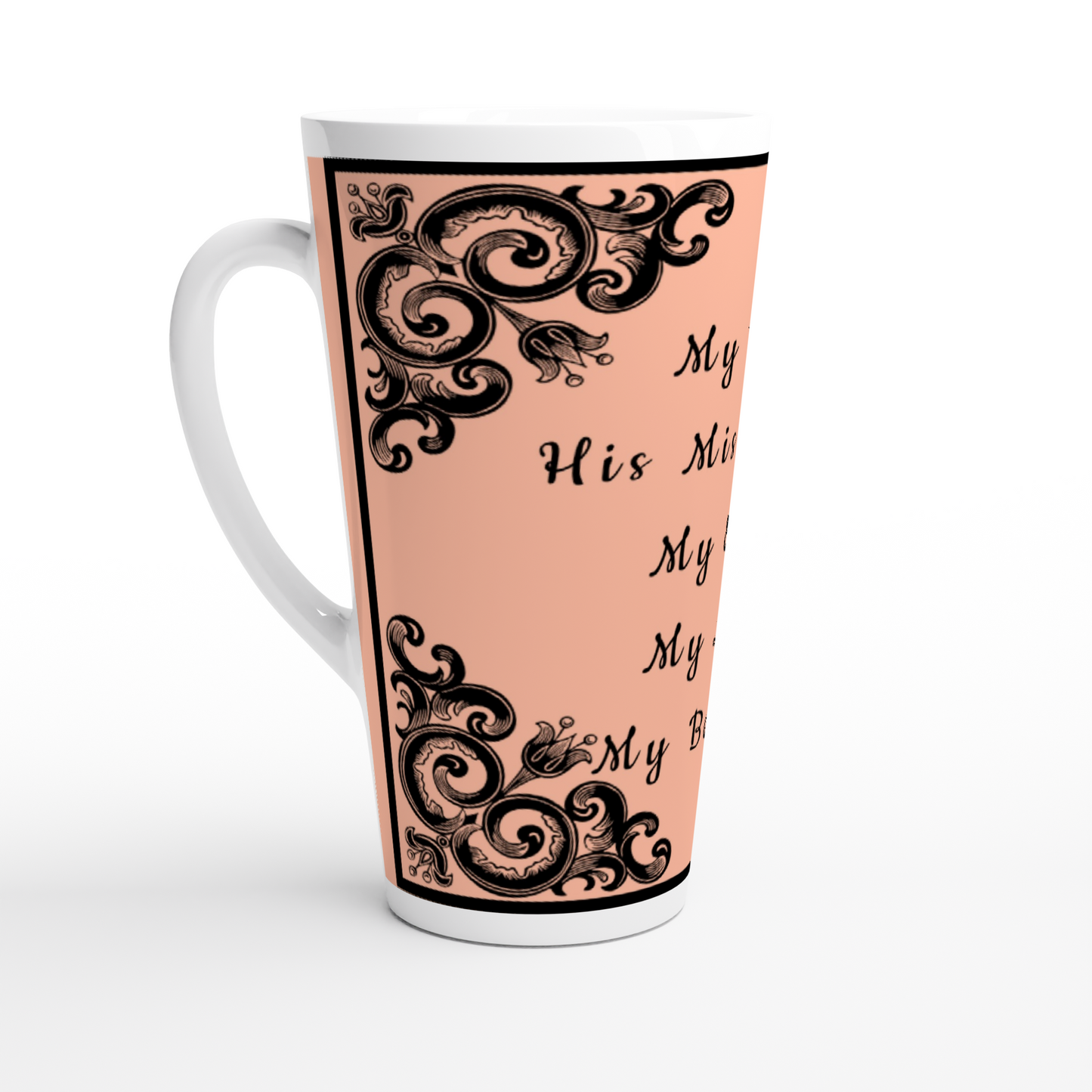 Her My Blessing Peach Latte Mug, 17oz