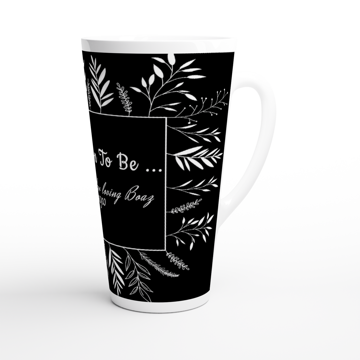 Mrs. Soon To Be Black Latte Mug, 17oz
