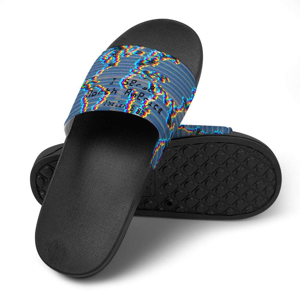 Adult Unisex I Serve North America Chromatic Slippers ***