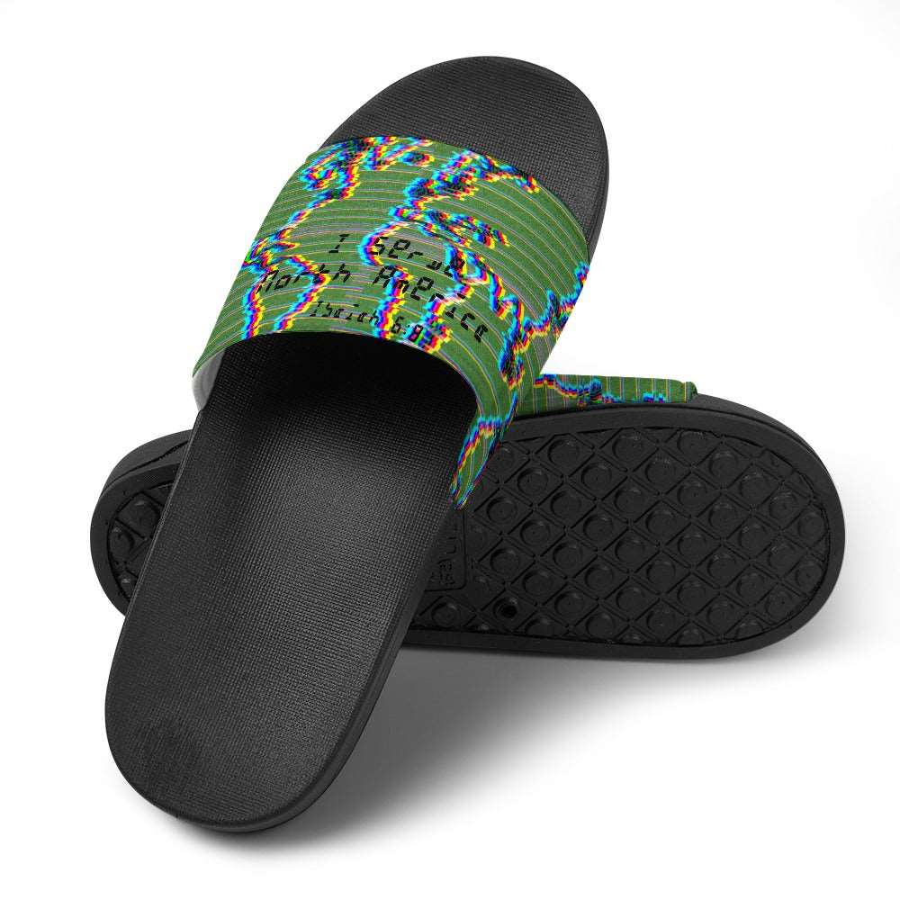 Adult Unisex I Serve North America Chromatic Slippers ***