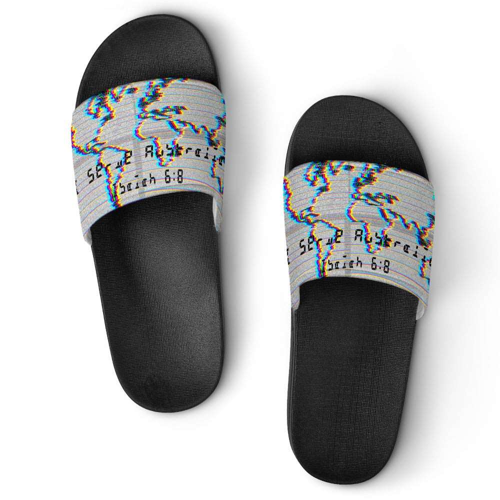 Adult Unisex I Serve Australia Chromatic Slippers ***