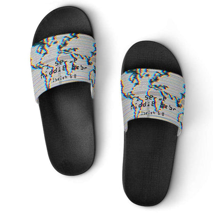 Adult Unisex I Serve Middle East Chromatic Slippers ***