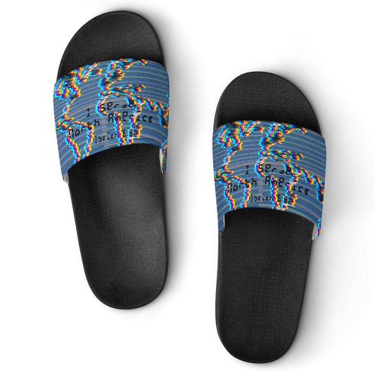 Adult Unisex I Serve North America Chromatic Slippers ***