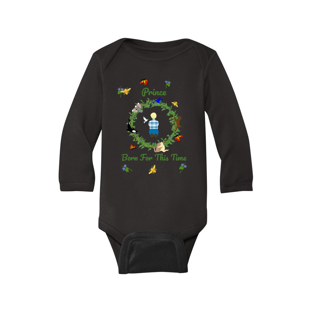 Prince Born For This Time Boy's Long-Sleeve Onesie
