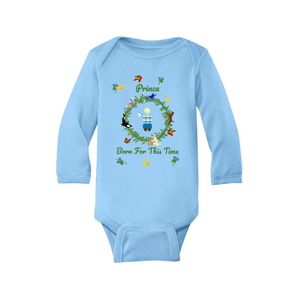 Prince Born For This Time Boy's Long-Sleeve Onesie