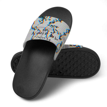Adult Unisex I Serve Middle East Chromatic Slippers ***