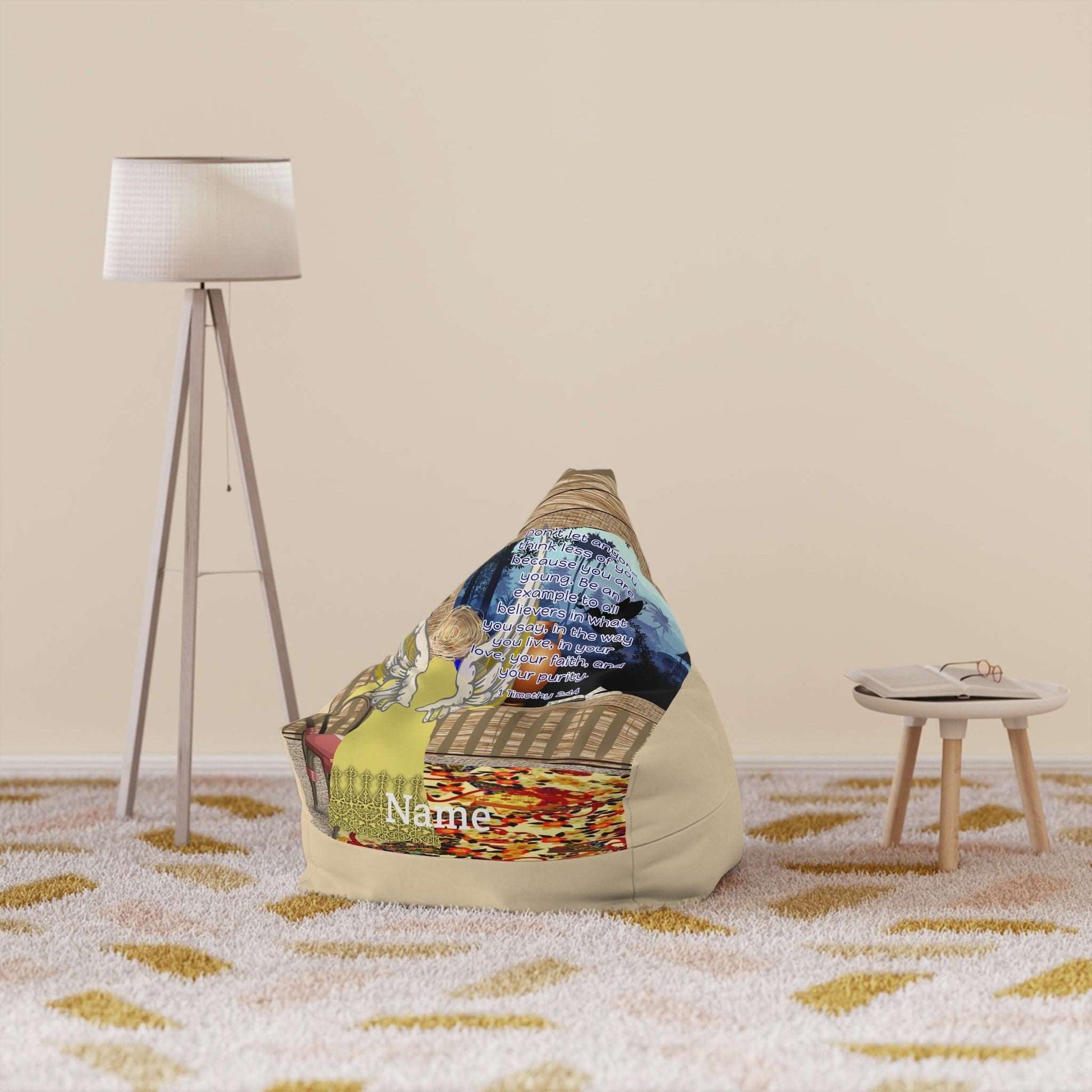 1 Timothy 4:12 Forest Bean Bag Chair Cover
