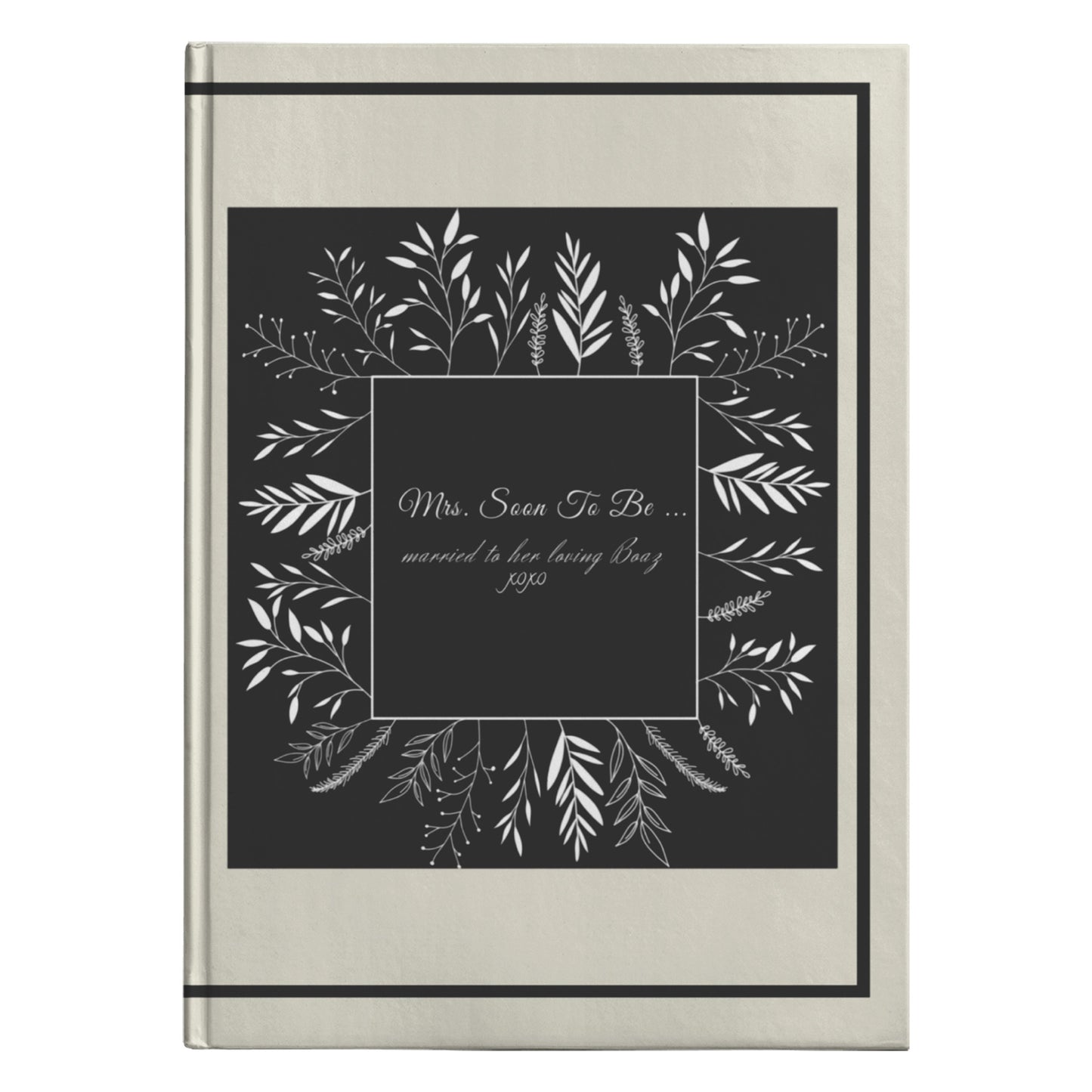 Black Framed Mrs. Soon to Be Journal