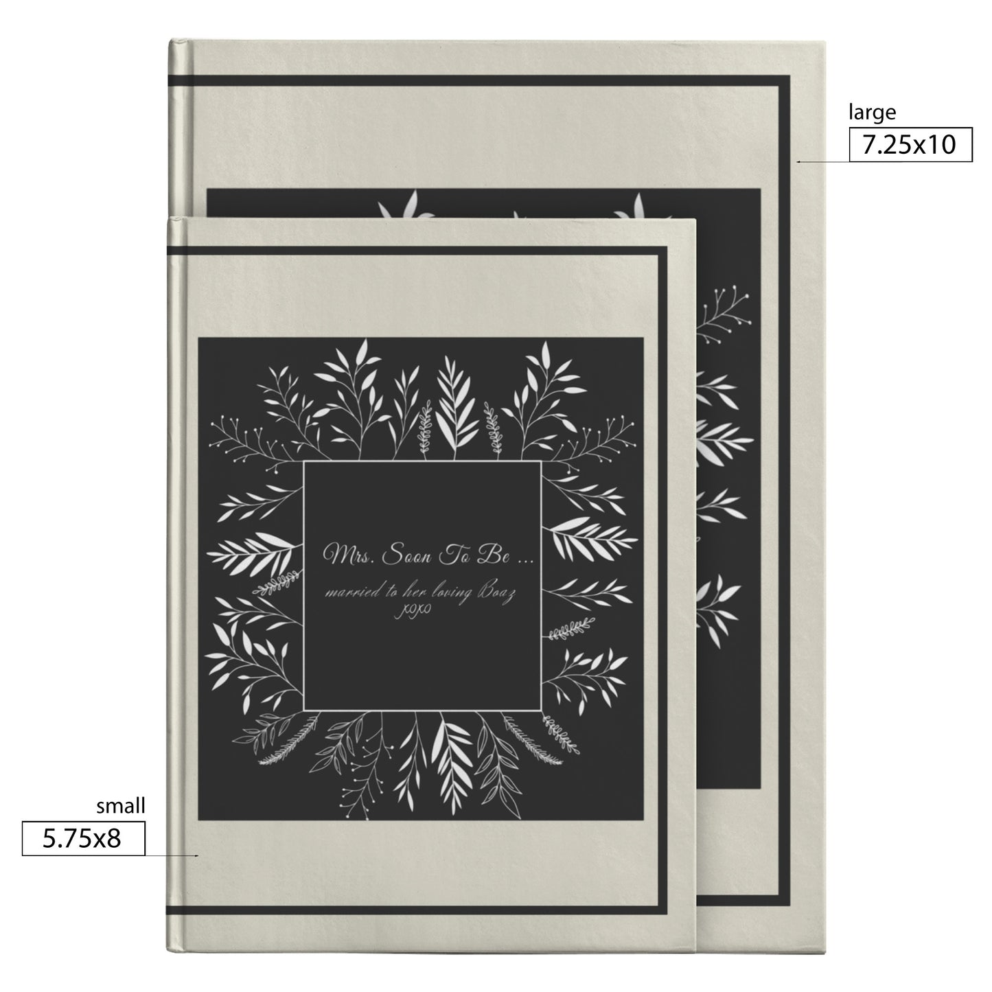 Black Framed Mrs. Soon to Be Journal