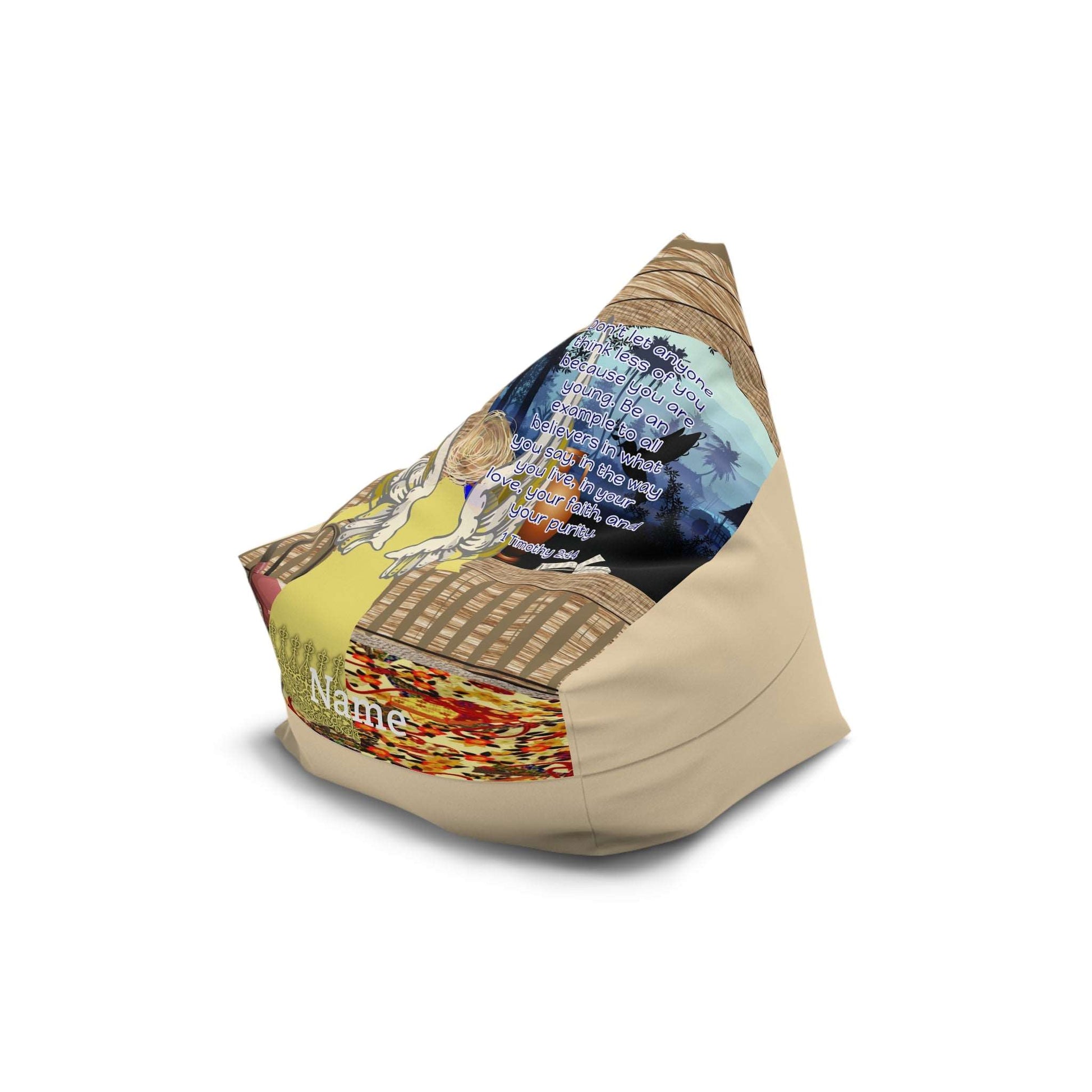 1 Timothy 4:12 Forest Bean Bag Chair Cover