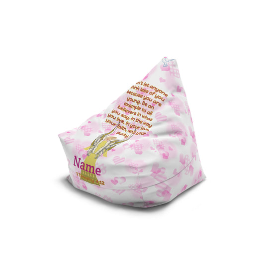 1 Timothy 4:12 Australia Bean Bag Chair Cover, Pink