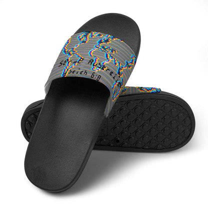 Adult Unisex I Serve Australia Chromatic Slippers ***