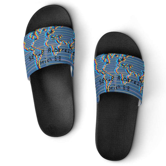 Adult Unisex I Serve Australia Chromatic Slippers ***