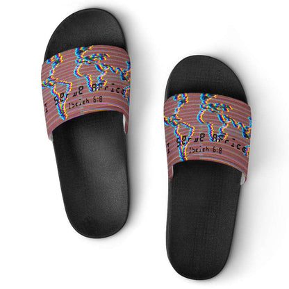 Adult Unisex I Serve Africa Chromatic Slippers ****