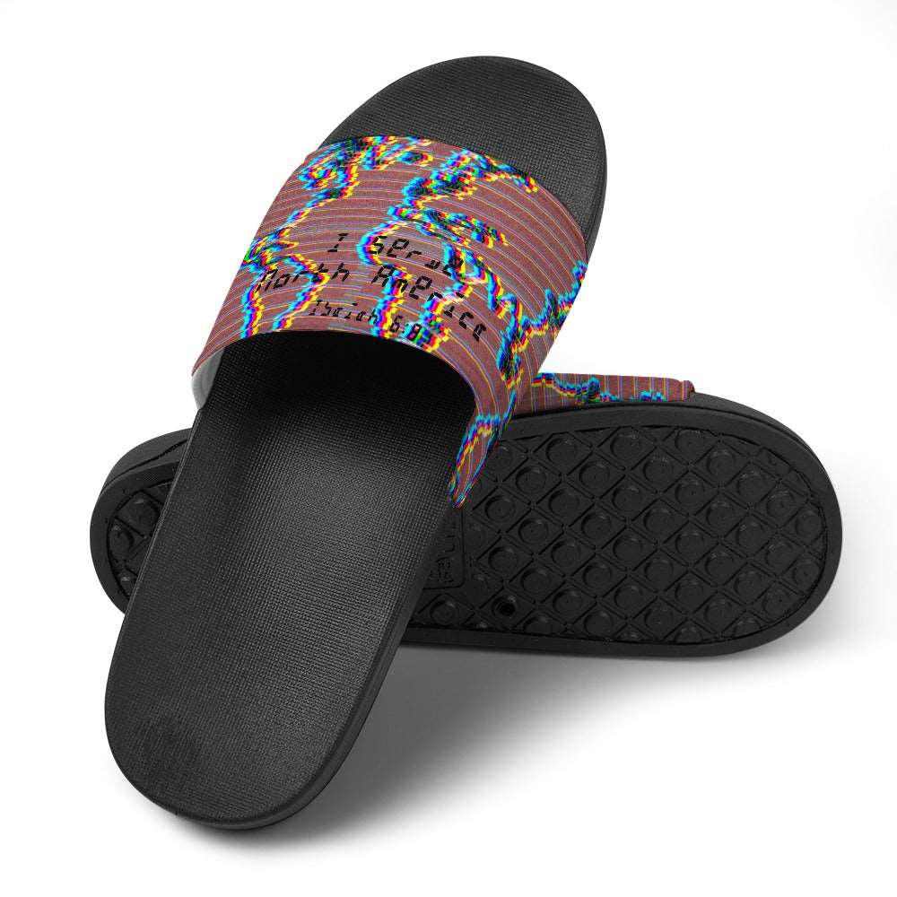 Adult Unisex I Serve North America Chromatic Slippers ***