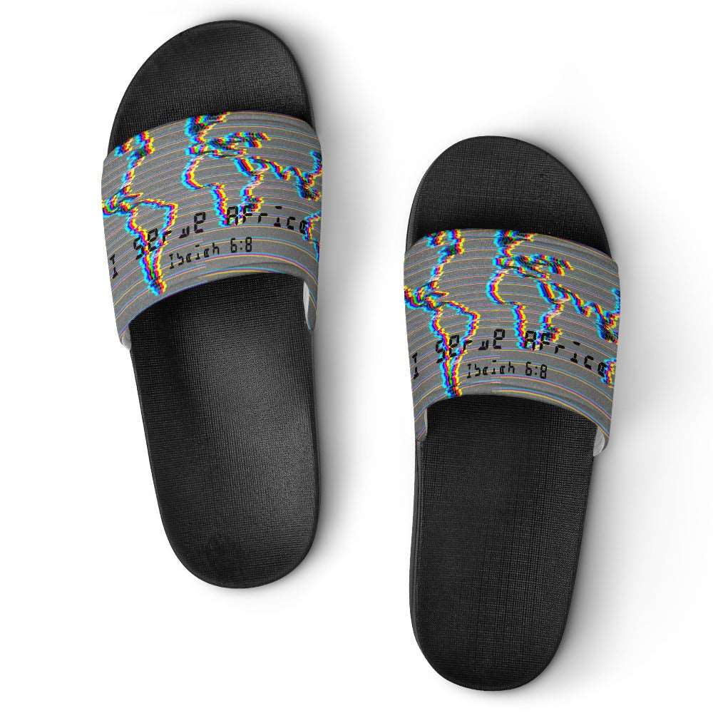 Adult Unisex I Serve Africa Chromatic Slippers ****