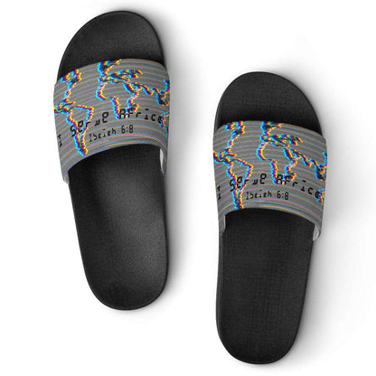 Adult Unisex I Serve Africa Chromatic Slippers ****