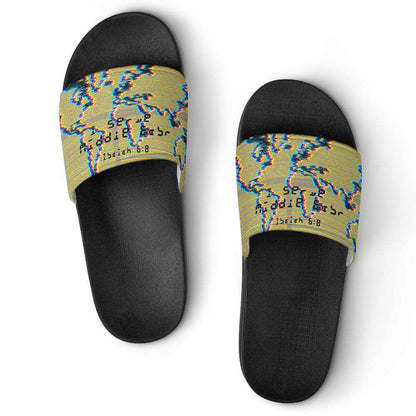 Adult Unisex I Serve Middle East Chromatic Slippers ***