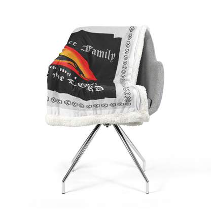 English || Personalized Our Family Tribe Soft Plush Blanket