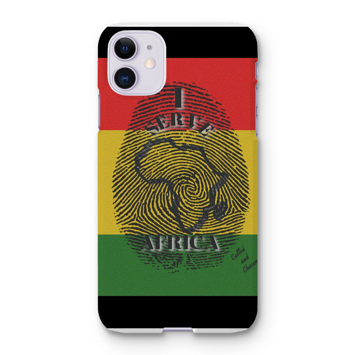 I Serve Africa Fingerprint Snap Phone Case