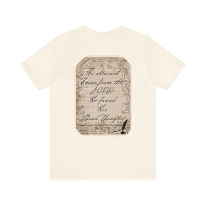 Mama's Vintage Proverbs 18:22 Jersey Tee
