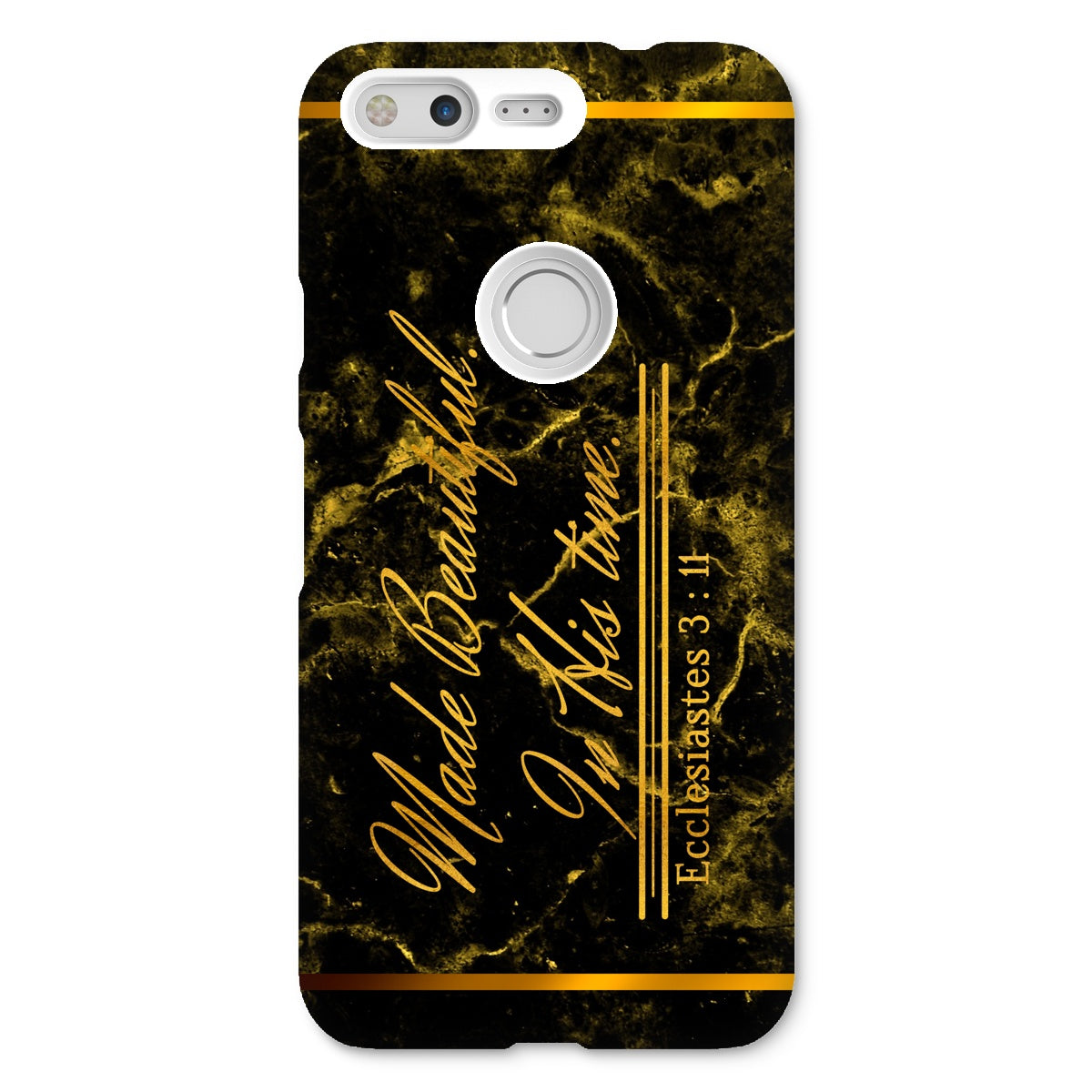 Made Beautiful in His Time || Ecclesiastes 3:11 Snap Phone Case