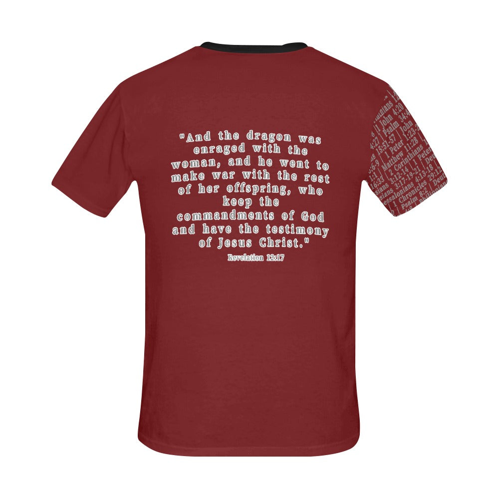 Adult Unisex Revelation 12:17 D.H.W. Jersey Tee