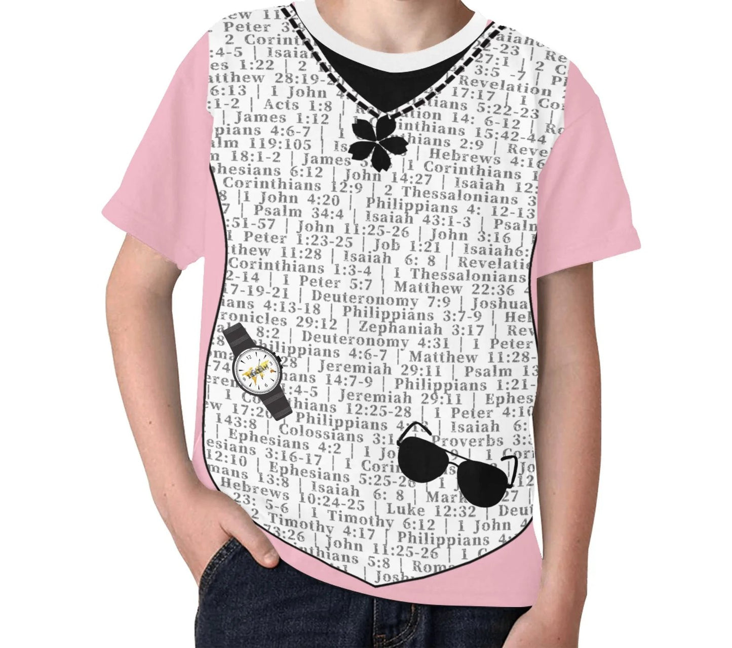 Youth Girl Isaiah 6:8 Covered T-Shirt