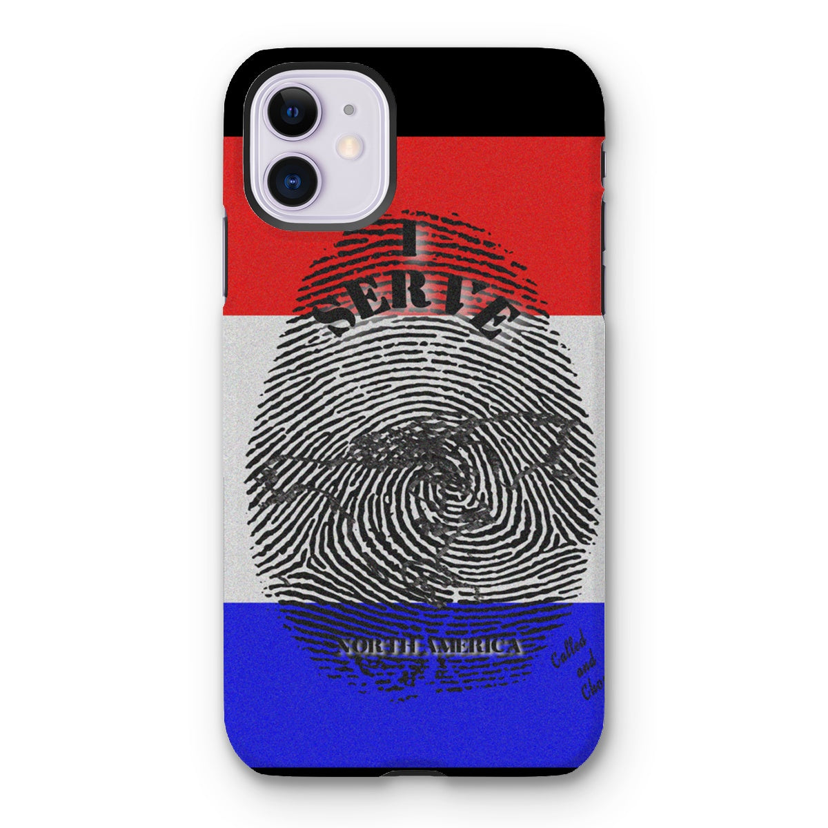 I Serve North America Fingerprint Tough Phone Case