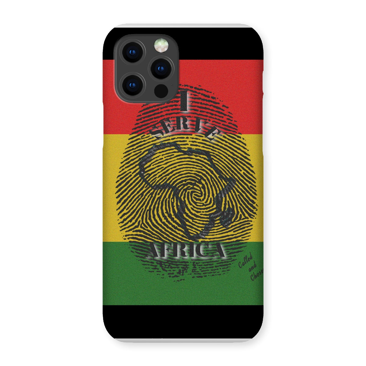 I Serve Africa Fingerprint Snap Phone Case