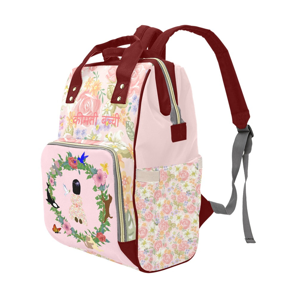 Hindi || Girl’s Precious Child Mommy & Daddy Diaper Backpack