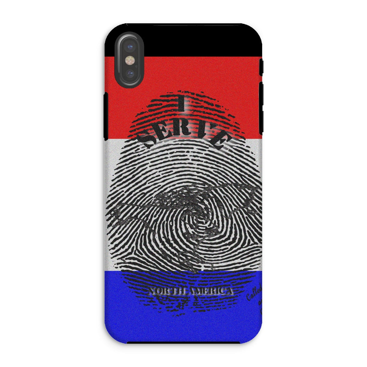 I Serve North America Fingerprint Tough Phone Case