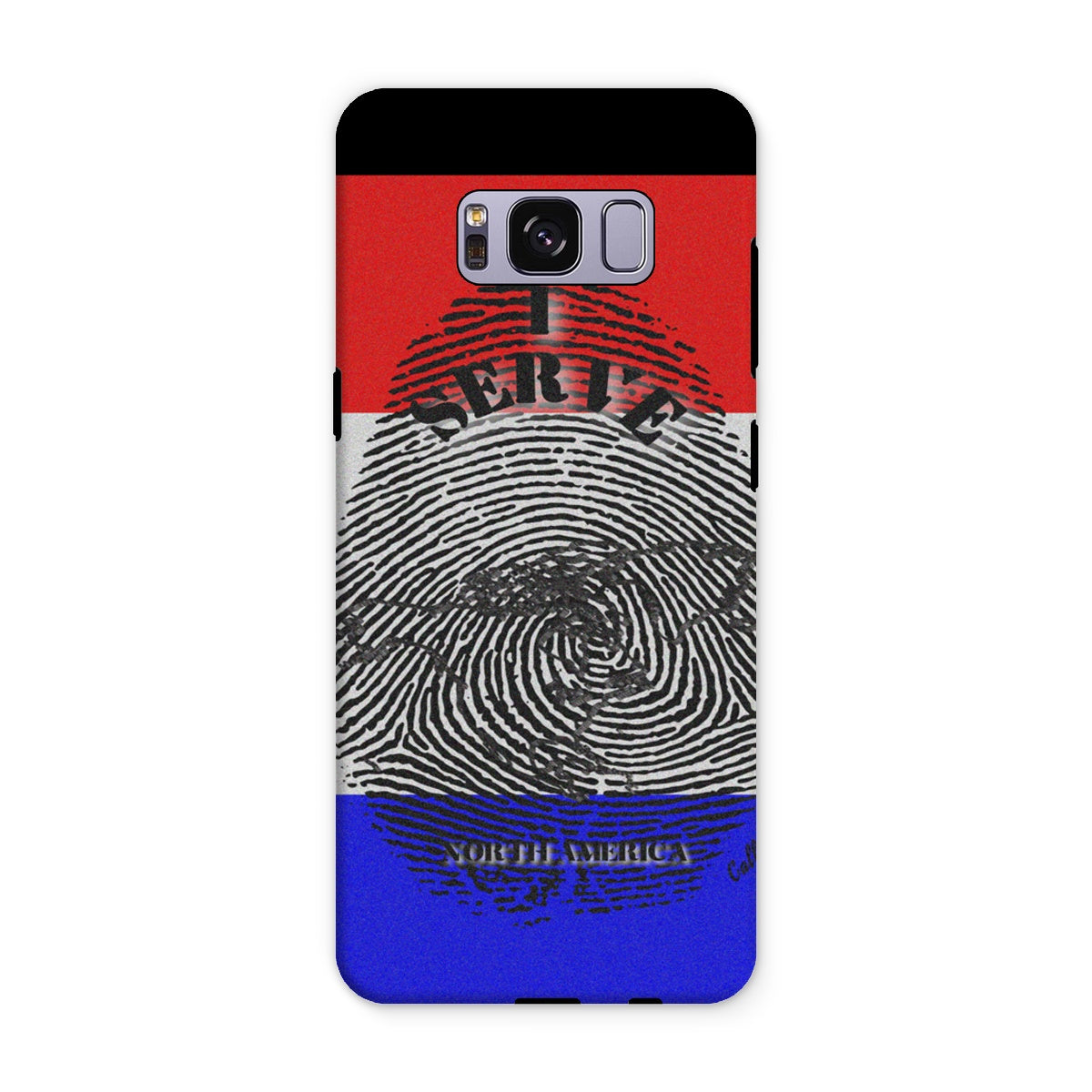 I Serve North America Fingerprint Tough Phone Case
