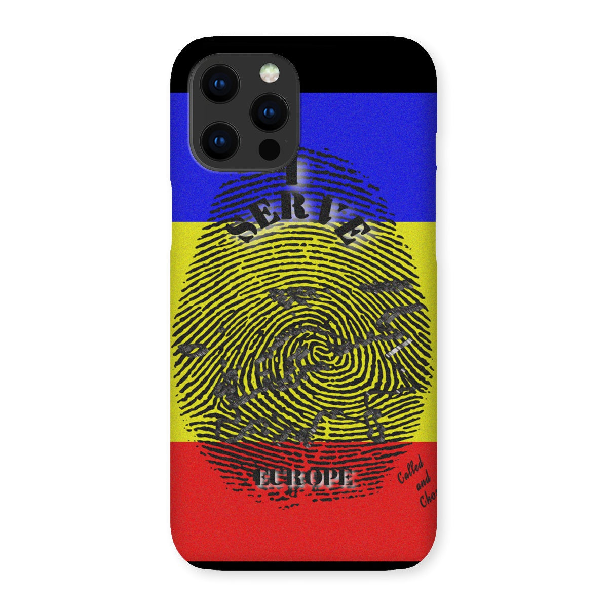 I Serve Europe Fingerprint Snap Phone Case