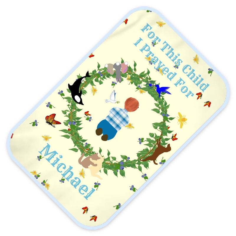 For This Child I Prayed For Baby Boy’s Changing Mat