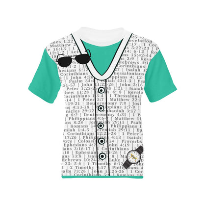 Youth Girl 1 Thessalonians 5:17 Covered T-Shirt